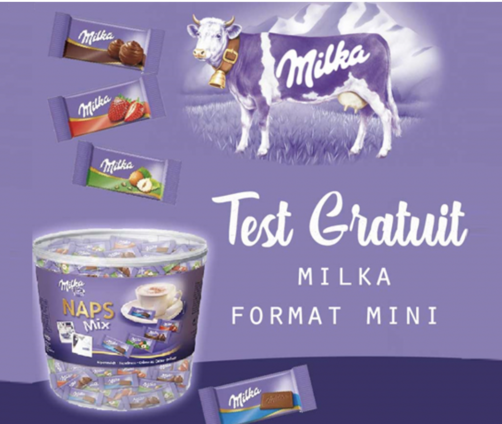recevez des échantillons de chocolat Milka gratuitement sur le site Milka