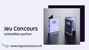 Un échantillon de parfum pour un jeu concours gratuits.